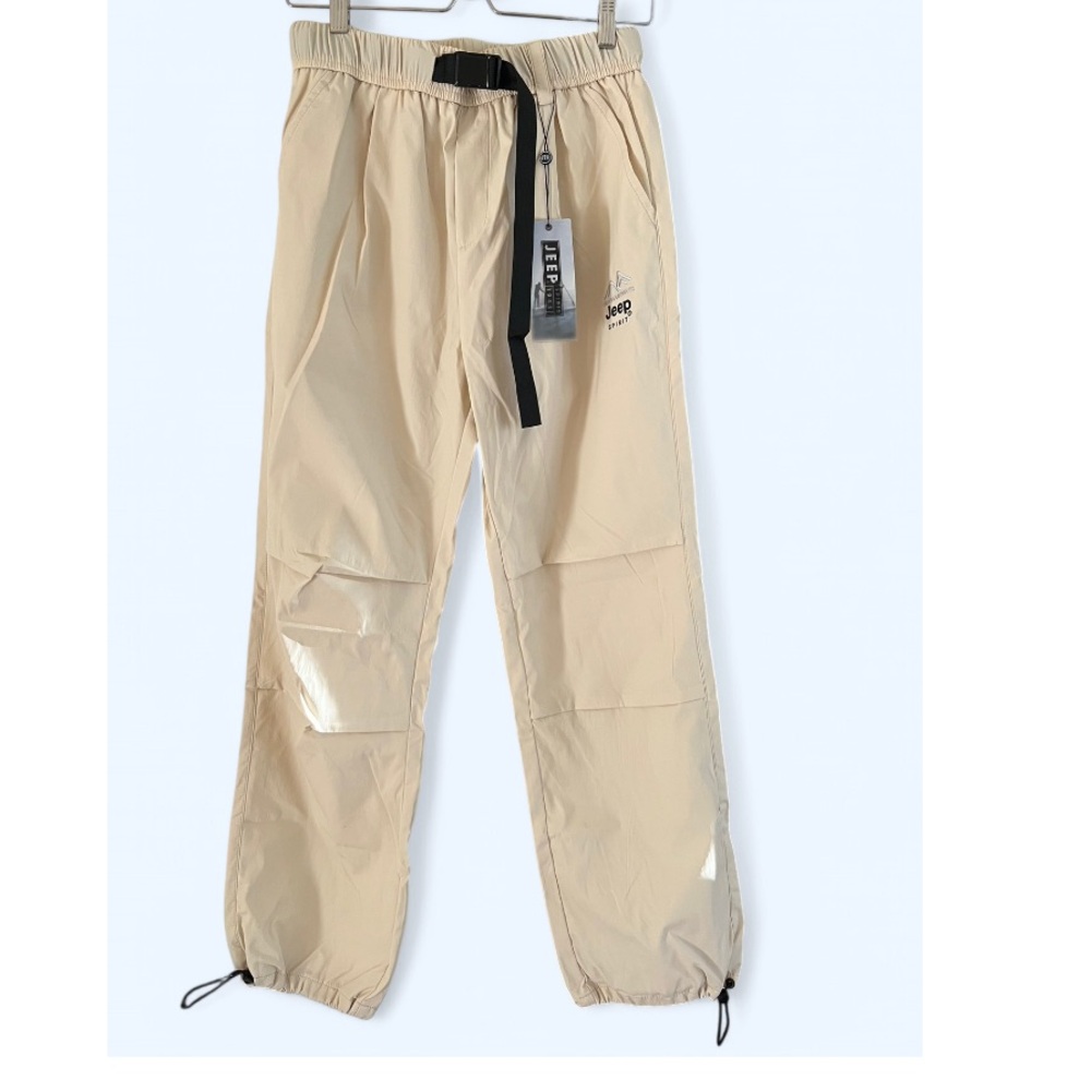 Jeep Baggy Cream Off White Trousers